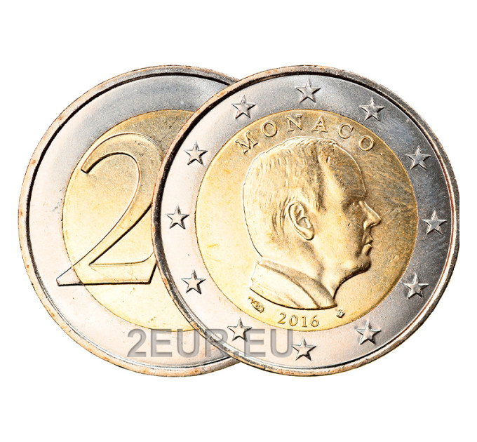 Monaco 2 euro UNC 2016 - Prince Albert II for 6.50 € ✅