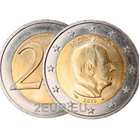 Mónaco 2 euros UNC 2019 - Príncipe Alberto II