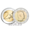 Mónaco 2 euros UNC 2023 - Príncipe Alberto II por 4.80 € ✅