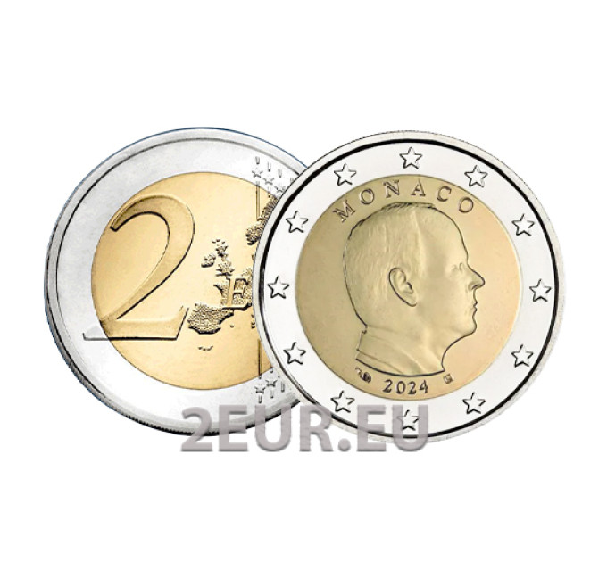 Monaco 2 euro UNC 2024 - Prince Albert II for 4.80 € ✅