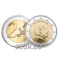 2 euros Mónaco UNC 2011 - Príncipe Alberto II
