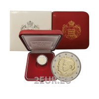 Mónaco 2 euros PROOF 2021 - Décimo aniversario de bodas del Príncipe Alberto II y la Princesa Charlène