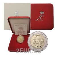 Mónaco 2 euros BU 2011 - Boda del Príncipe Alberto II y Charlene