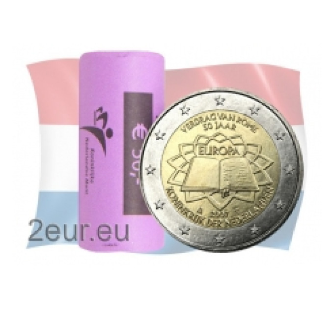 Países Bajos 2 euros UNC rollo 2007 - Tratado de Roma por 150.00 € ✅