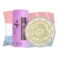 Países Bajos 2 euros UNC rollo 2012 - 10 años del euro
