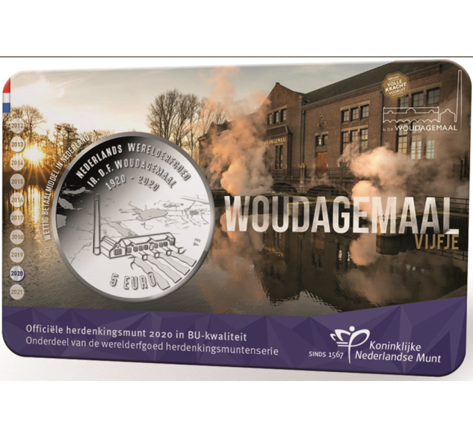 Países Bajos 5 euros UNC 2020 - Woudagemaal por 13.50 € ✅