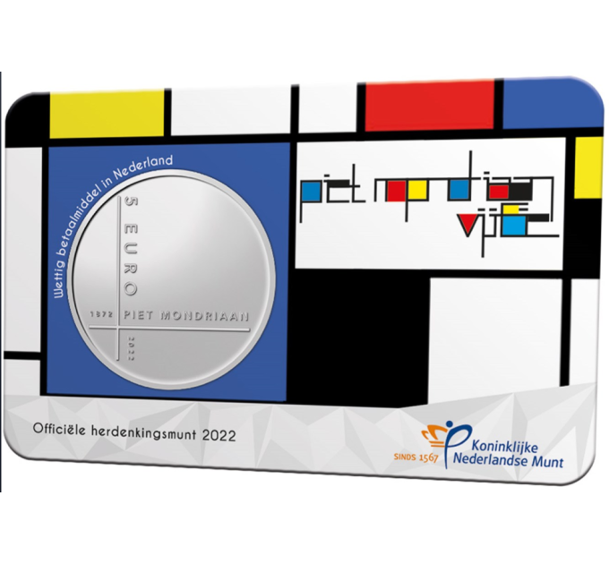 Países Bajos 5 euros UNC 2022 - Piet Mondriaan por 7.00 € ✅