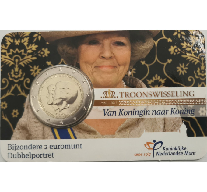 Países Bajos 2 euro BU 2013 - Beatrix y Willem Alexander por 17.00 € ✅