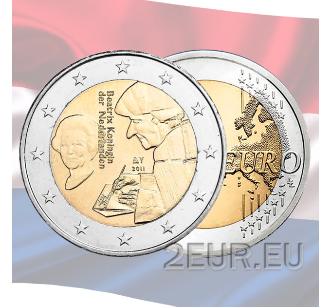 Netherlands 2 euro UNC 2011 - Erasmus of Rotterdam for 19.90 € ✅