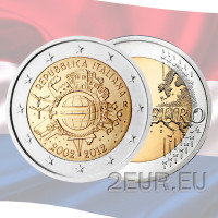 Países Bajos 2 euros UNC 2012 - 10 Años de Euro Cash