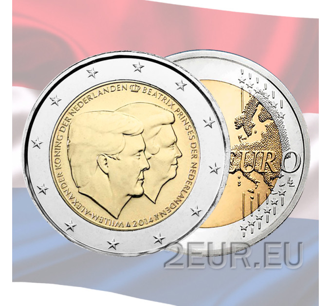 Países Bajos 2 euros UNC 2014 - 200 Aniversario del Reino de los Países Bajos por 4.50 € ✅