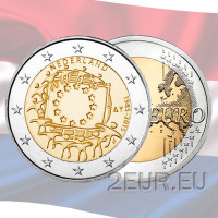 Países Bajos 2 euros UNC 2015 - 30 Aniversario de la Bandera de la UE