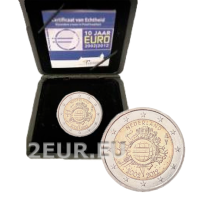 Países Bajos 2 euros proof 2012 - 10 años de efectivo en euros Países Bajos 2 euros proof 2012 - 10 años de efectivo en euros