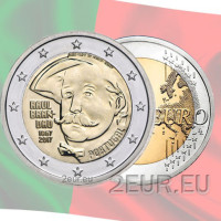Portugal 2 euro UNC 2017 - 150 Years Since the Birth of Raul Brandão