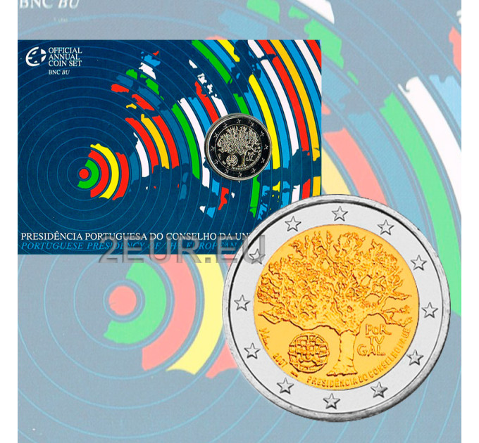 Portugal 2 euros BU 2007 - Presidencia de la UE por 25.50 € ✅