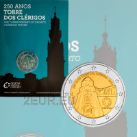 Portugal 2 euros BU 2013 - 250 ANIVERSARIO DE LA TORRE DE LOS CLÉRIGOS