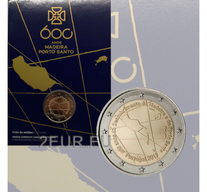Portugal 2 euros BU 2019 - 600 Aniversario del Descubrimiento de la Isla de Madeira y Porto Santo por 19.50 € ✅