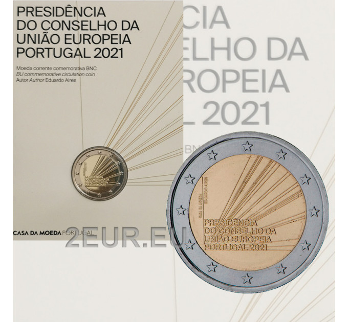 Portugal 2 euros BU 2021 - Presidencia del Consejo de la Unión Europea por 18.50 € ✅