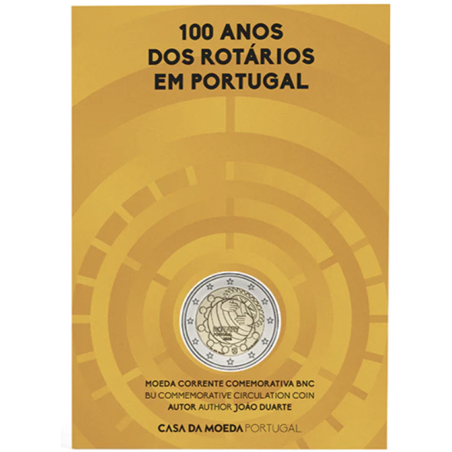 Portugal 2 euro BU 2026 - 100th Anniversary of the Rotary Foundation in Portugal Portugal 2 euro BU 2026 - 100th Anniversary of the Rotary Foundation in Portugal