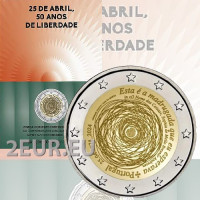 Portugal 2 euros BU 2024 - 50 aniversario de la Revolución de los Claveles