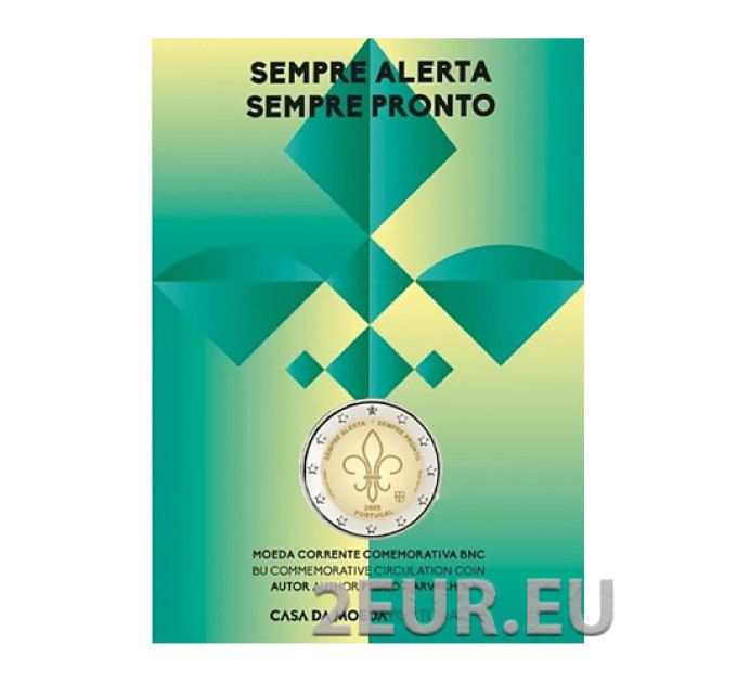 Portugal 2 euros BU 2025 - Escultismo mundial por 16.00 € ✅