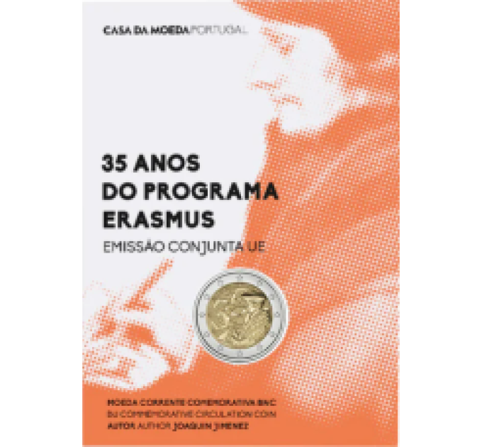 Portugal 2 euro BU 2022 - 35 Years of the Erasmus for 18.50 € ✅