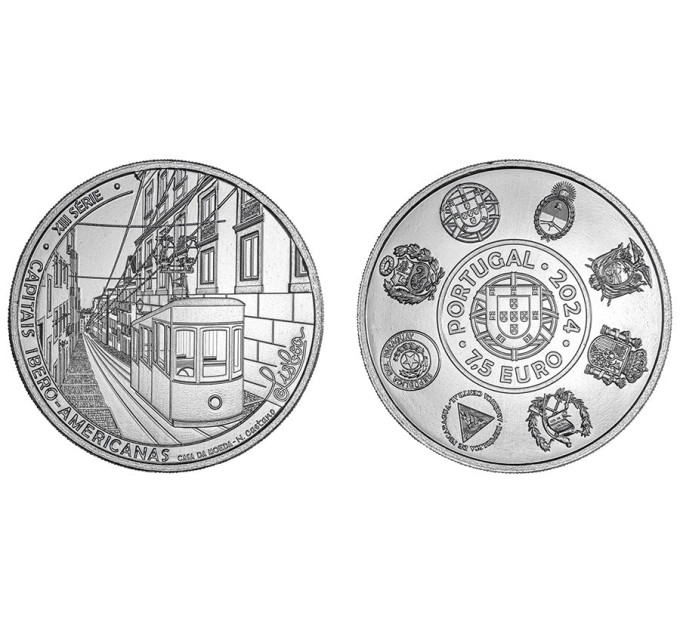 Portugal 7.5 euro UNC 2024 - Ibero-American capitals, Lisbon for 17.50 € ✅