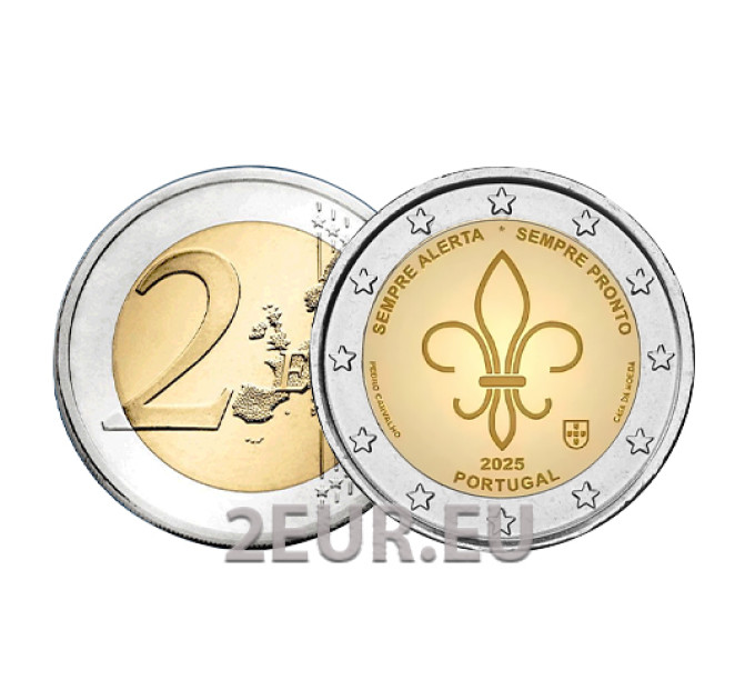Portugal 2 euros UNC 2025 - Escultismo mundial por 3.50 € ✅