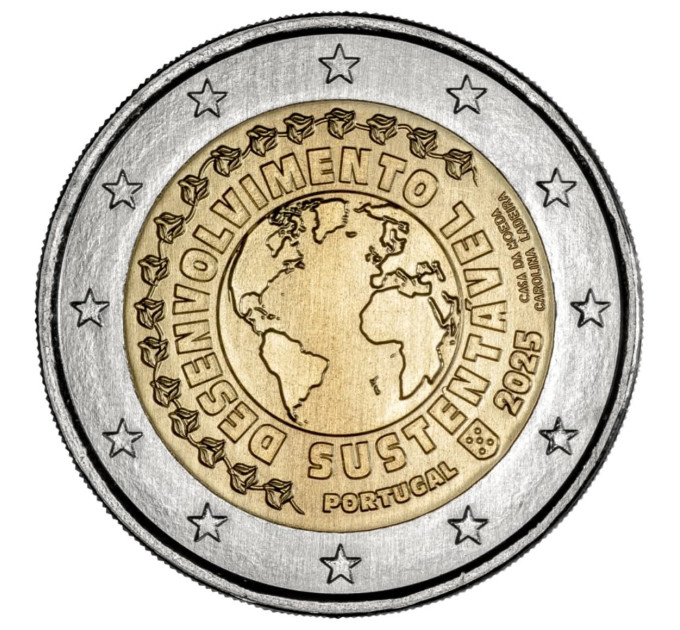 Portugal 2 euros UNC 2025 - Desarrollo sostenible por 3.50 € ✅