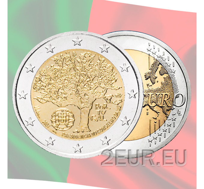 Portugal 2 euros UNC 2007 - Presidencia del consejo de la UE por 7.30 € ✅