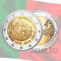 Portugal 2 euro UNC 2010 - Centenary of Portuguese Republic for 6.80 € ✅
