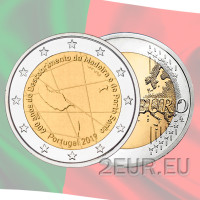 Portugal 2 euros UNC 2019 - 600 Aniversario del Descubrimiento de la Isla de Madeira y Porto Santo