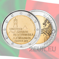 Portugal 2 euros UNC 2020 - 730 Años Universidad de Coimbra