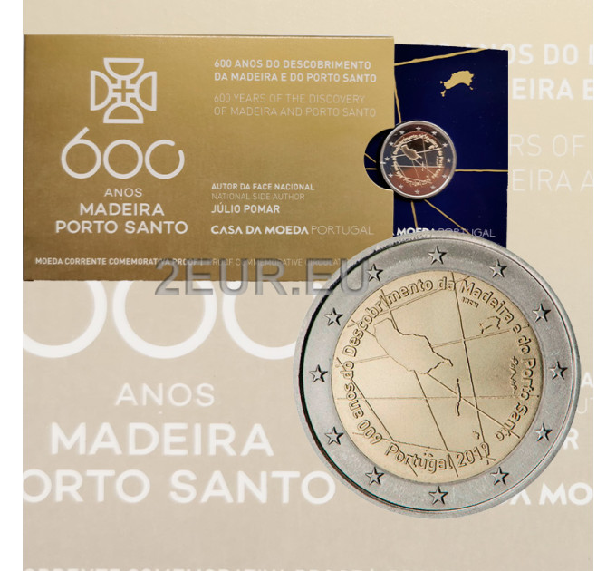 Portugal 2 euro proof 2019 - 600th Anniversary of the Discovery of Madeira Island and Porto Santo for 36.50 € ✅