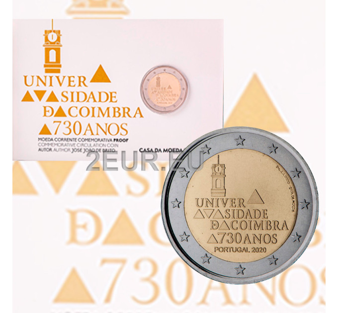 Portugal 2 euros proof 2020 - 730 Años Universidad de Coimbra por 45.50 € ✅