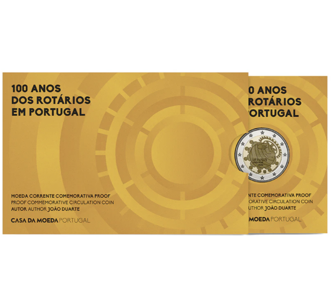 Portugal 2 euro Proof 2026 - 100th Anniversary of the Rotary Foundation in Portugal for 27.50 € ✅