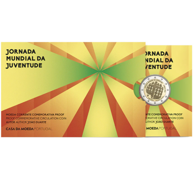 Portugal 2 euro proof 2023 - World Youth Day for 25.50 € ✅