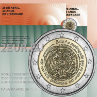 Portugal 2 euros Proof 2024 - 50 aniversario de la Revolución de los Claveles