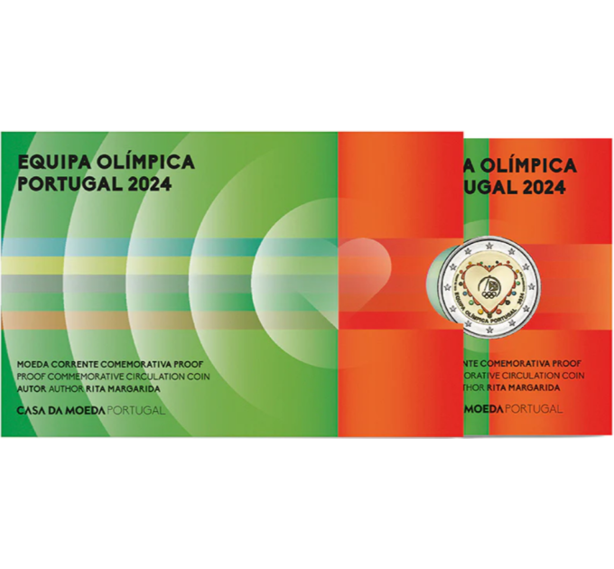 Portugal 2 euros Proof 2024 - Juegos Olímpicos de verano en París - Equipo Olímpico Portugués por 195.00 € ✅