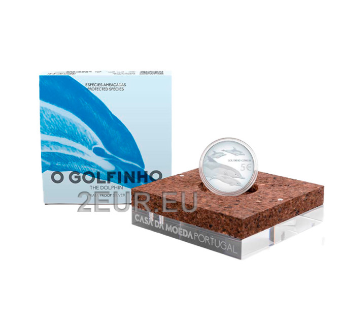 Portugal 5 euro silver proof 2020 - The Dolphin for 75.00 € ✅