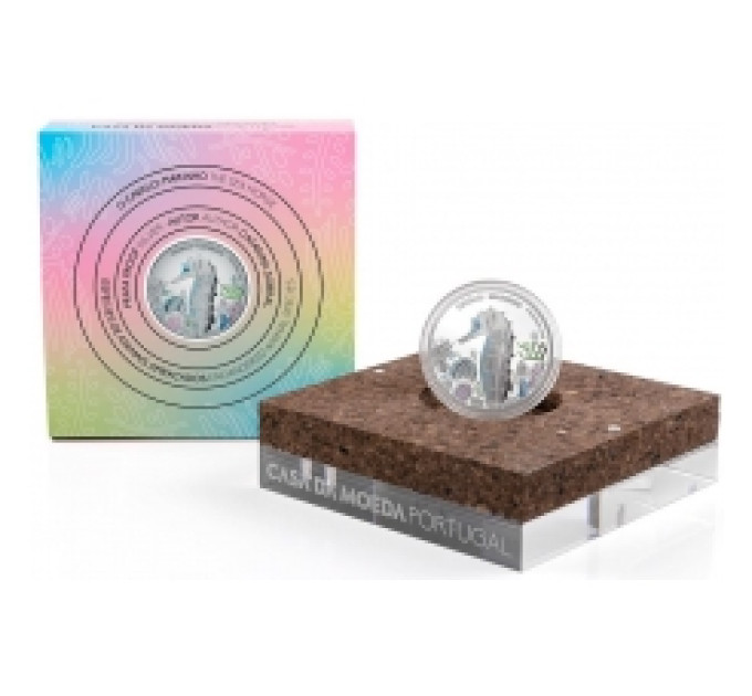 Portugal 5 euros de plata proof 2021 - Caballo de mar por 120.00 € ✅