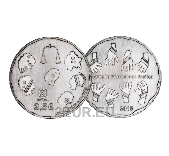 Portugal 2,5 euros UNC 2015 - 40 años del Defensor del Pueblo por 6.00 € ✅