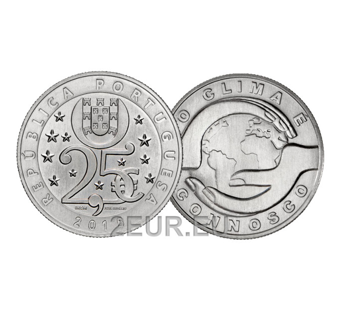 Portugal 2.5 euro UNC 2015 - The Climate Change for 6.50 € ✅