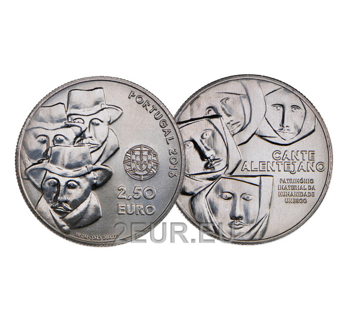 Portugal 2,5 euros UNC 2016 - Canto Polifónico Alentejano por 7.50 € ✅