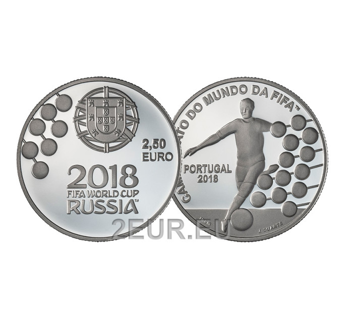 Portugal 2,5 euros UNC 2018 - Copa Mundial de Fútbol de la FIFA en Rusia por 6.00 € ✅