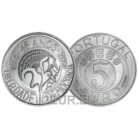 Portugal 5 euros UNC 2019 - 45 Aniversario de la Revolución de los Claveles