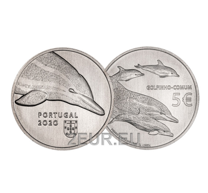 Portugal 5 euro UNC 2020 - The Dolphin for 11.00 € ✅