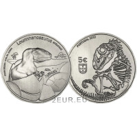 Portugal 5 euros UNC 2022 - Dinosaurios en Portugal