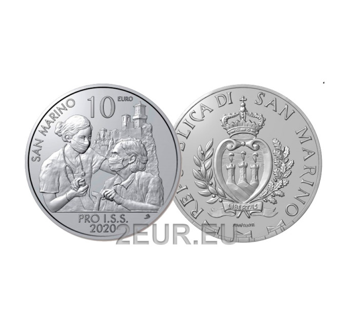 San Marino 10 euros BU 2020 - Pro I.S.S por 13.50 € ✅