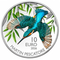 San Marino 10 euro BU 2026 - Kingfisher San Marino 10 euro BU 2026 - Kingfisher
